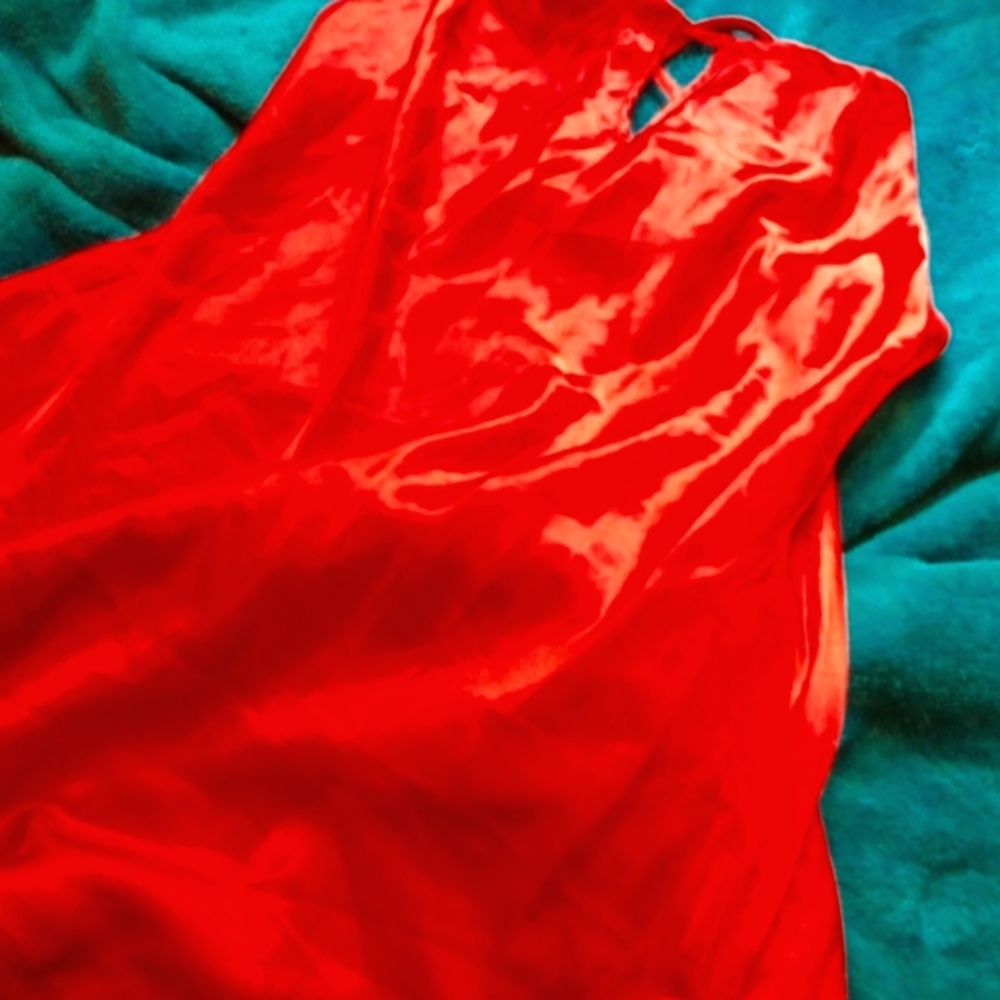 Women's vintage Avon red satin nighty Size S